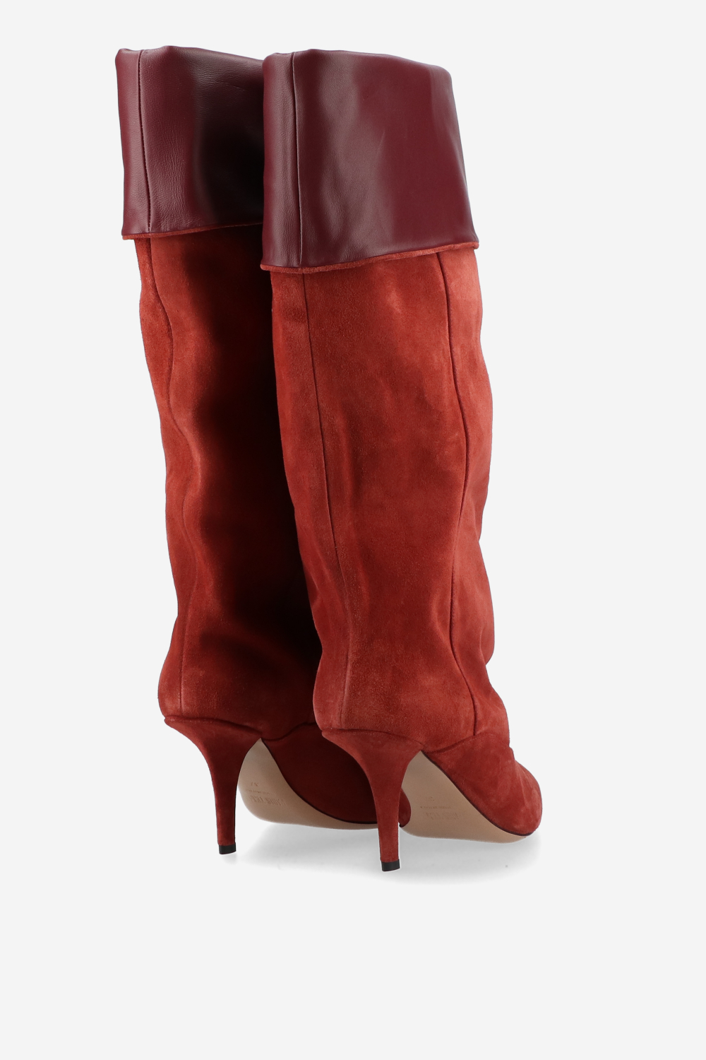 Ines reverse suede midcalf boots