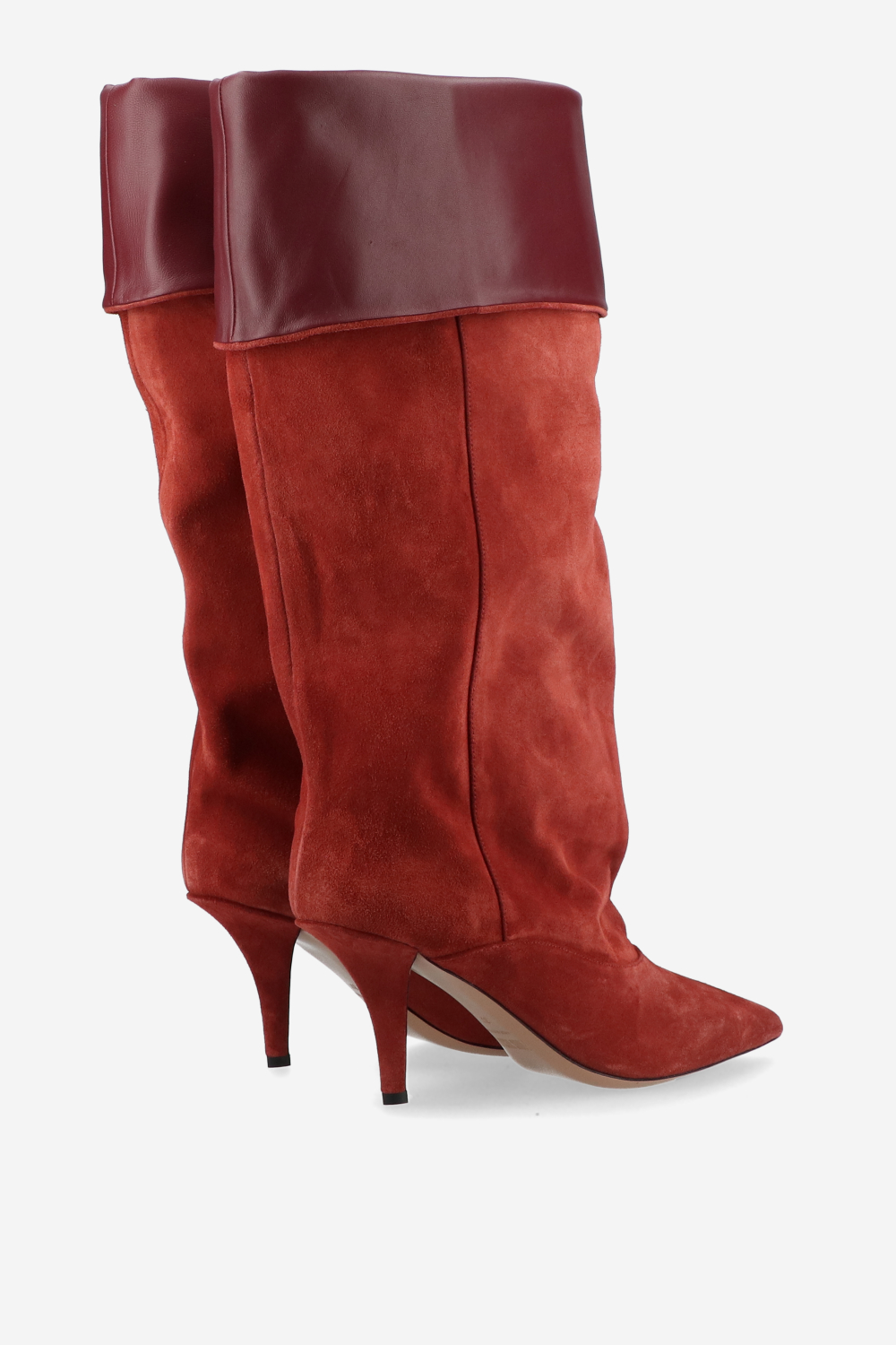 Ines reverse suede midcalf boots
