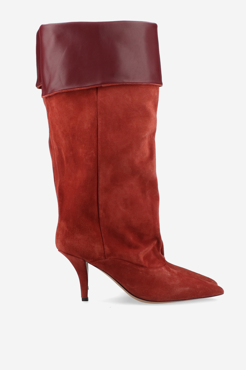 Ines reverse suede midcalf boots
