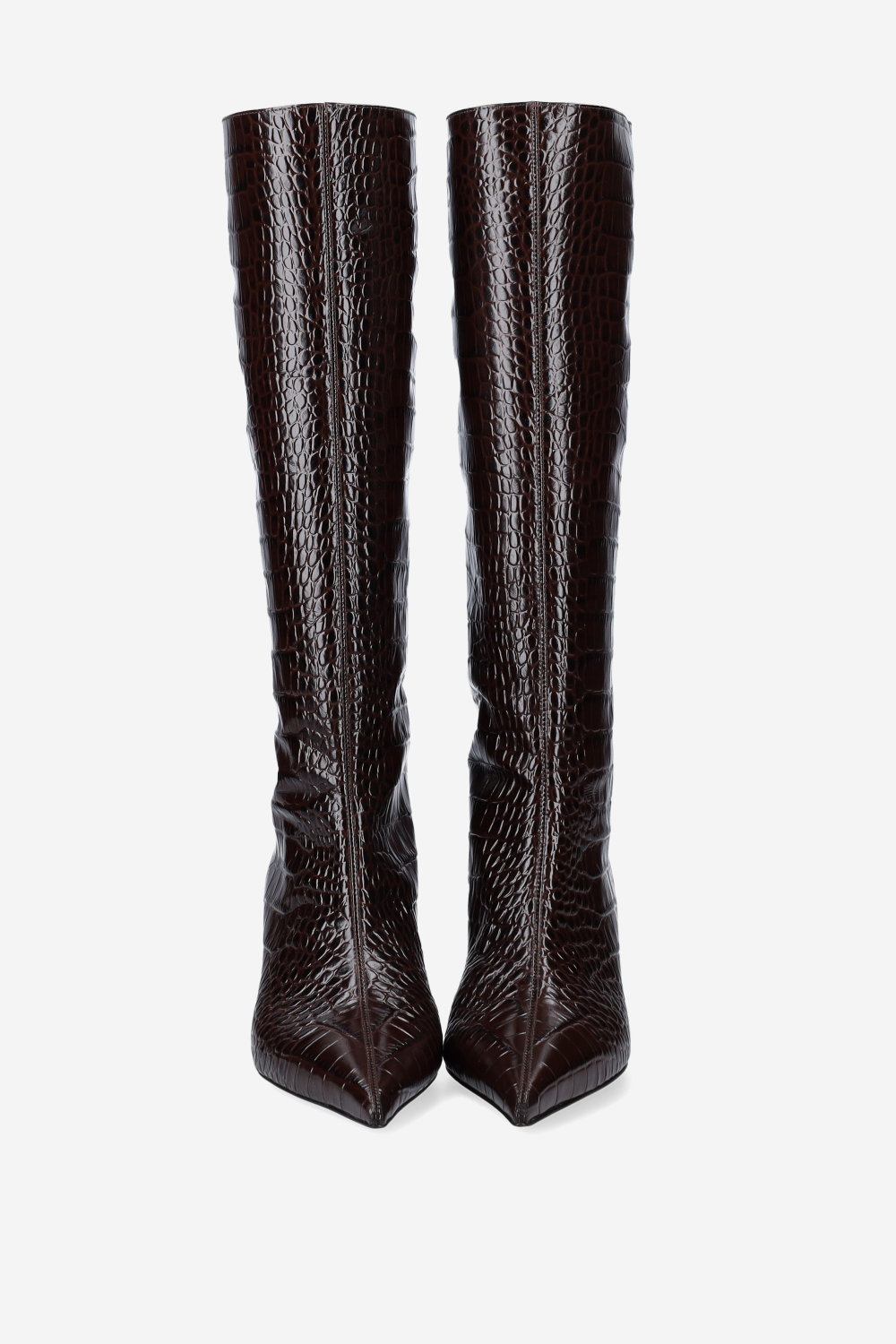 Nina croco leather boots