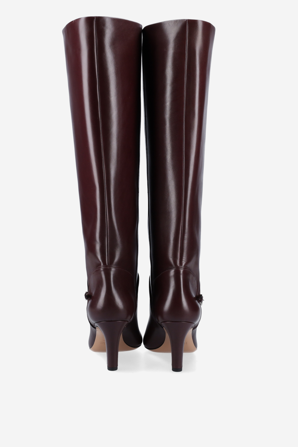 Elsa leather mini buckle boots