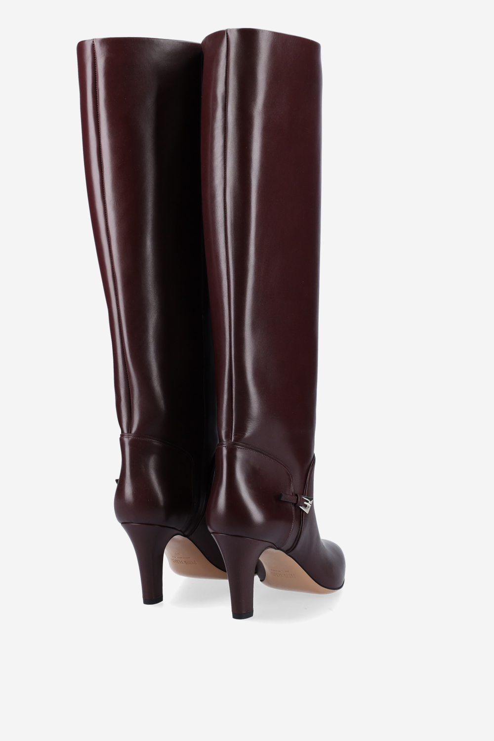 Elsa leather mini buckle boots