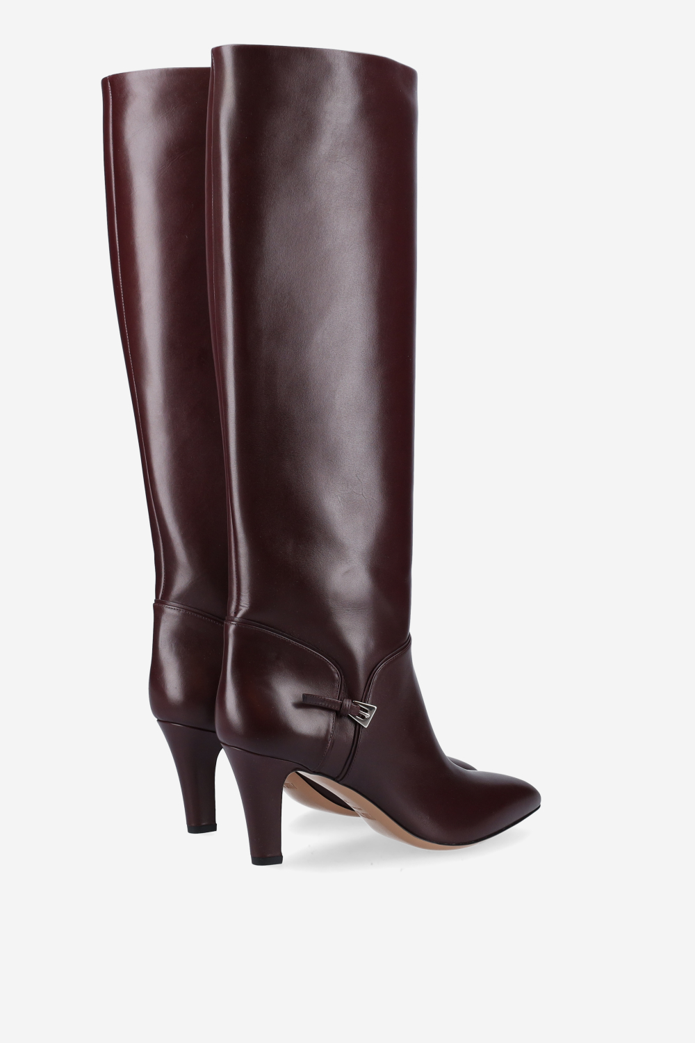 Elsa leather mini buckle boots