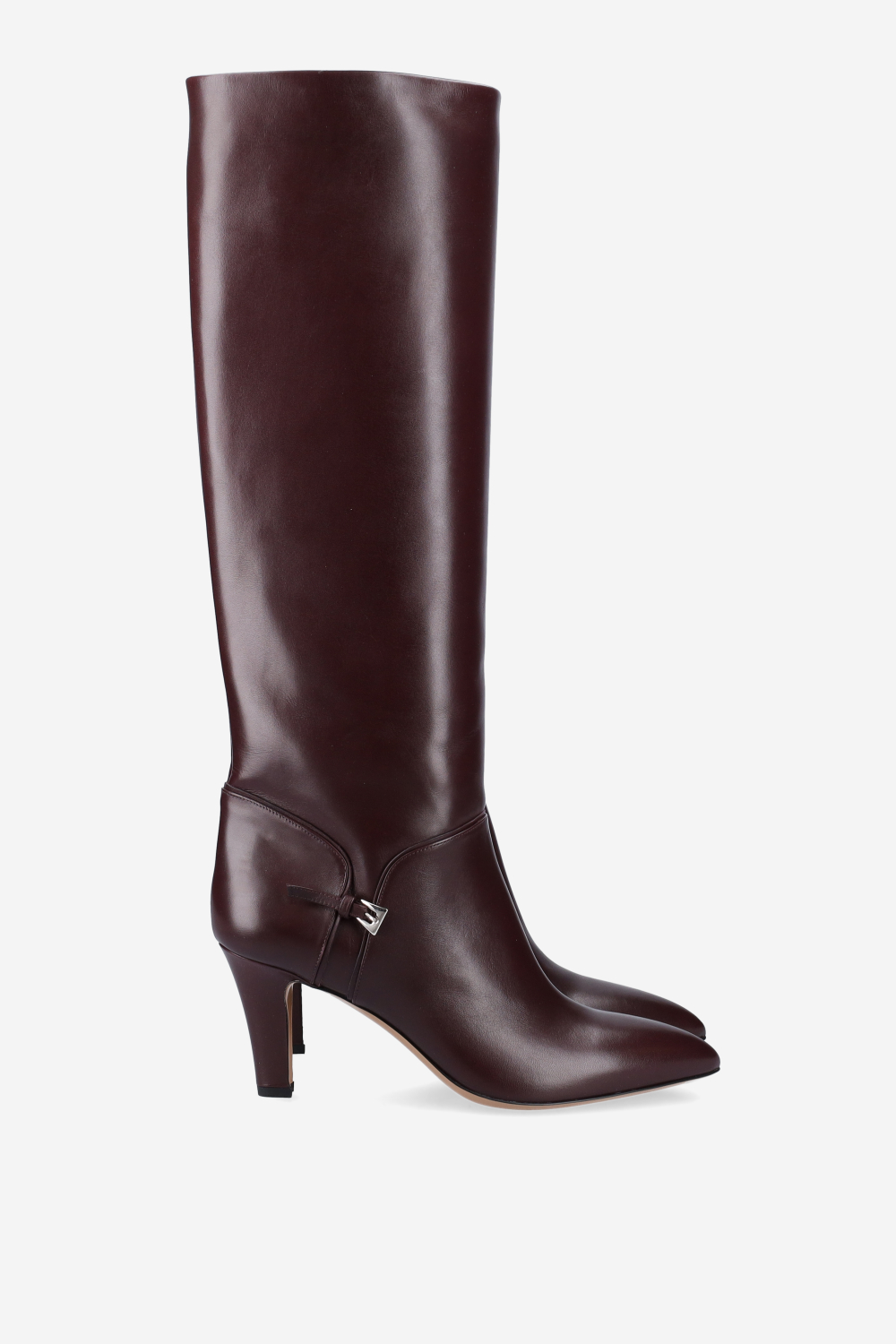 Elsa leather mini buckle boots