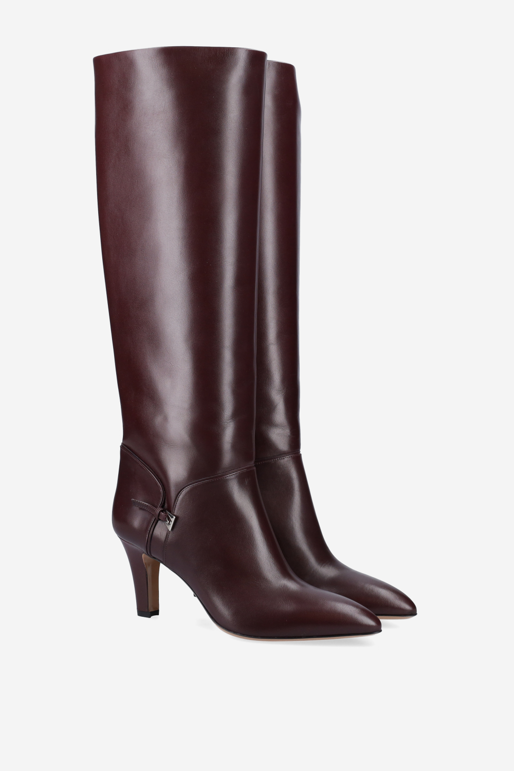 Paris Texas - Elsa leather mini buckle boots