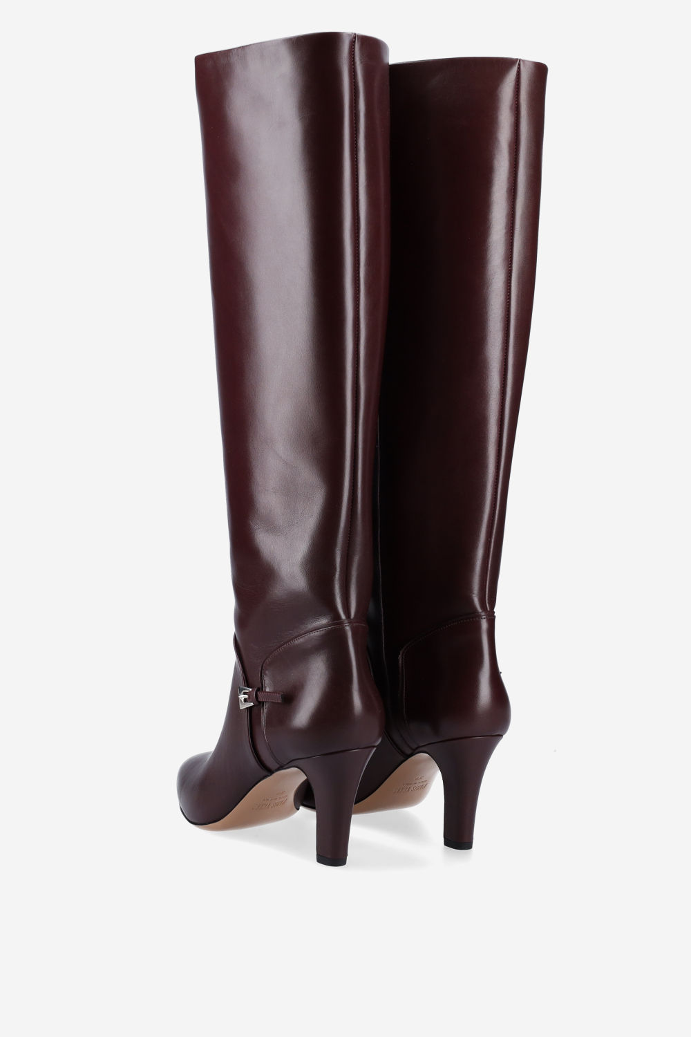 Elsa leather mini buckle boots