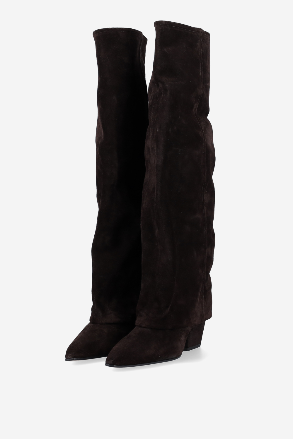 Jane fold over suede boots