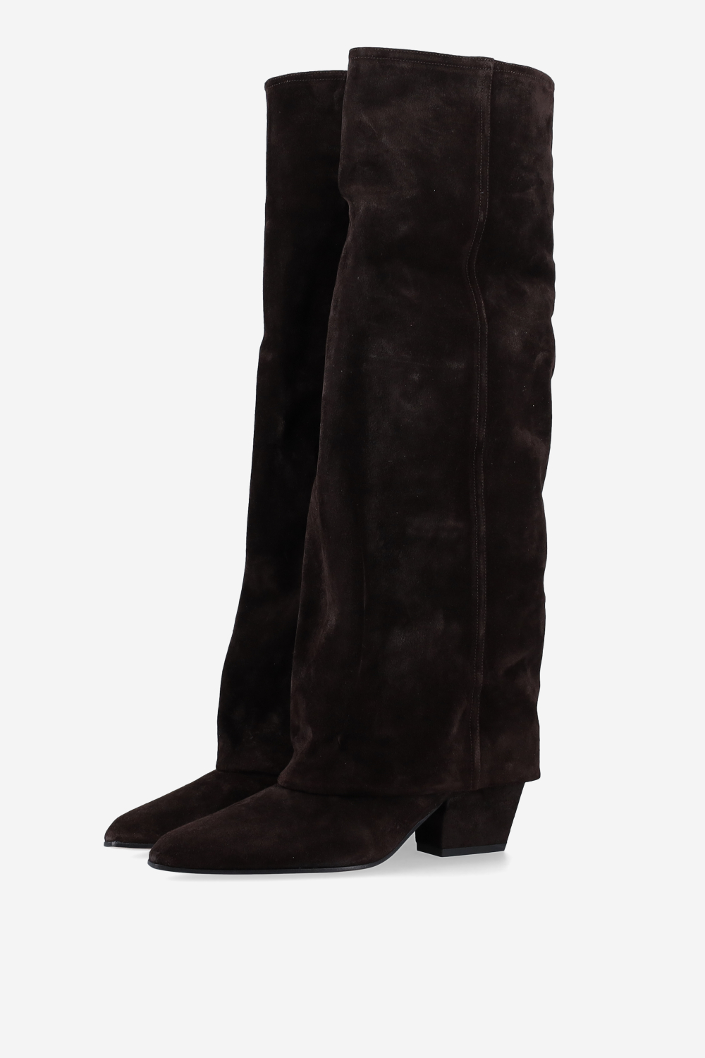 Jane fold over suede boots