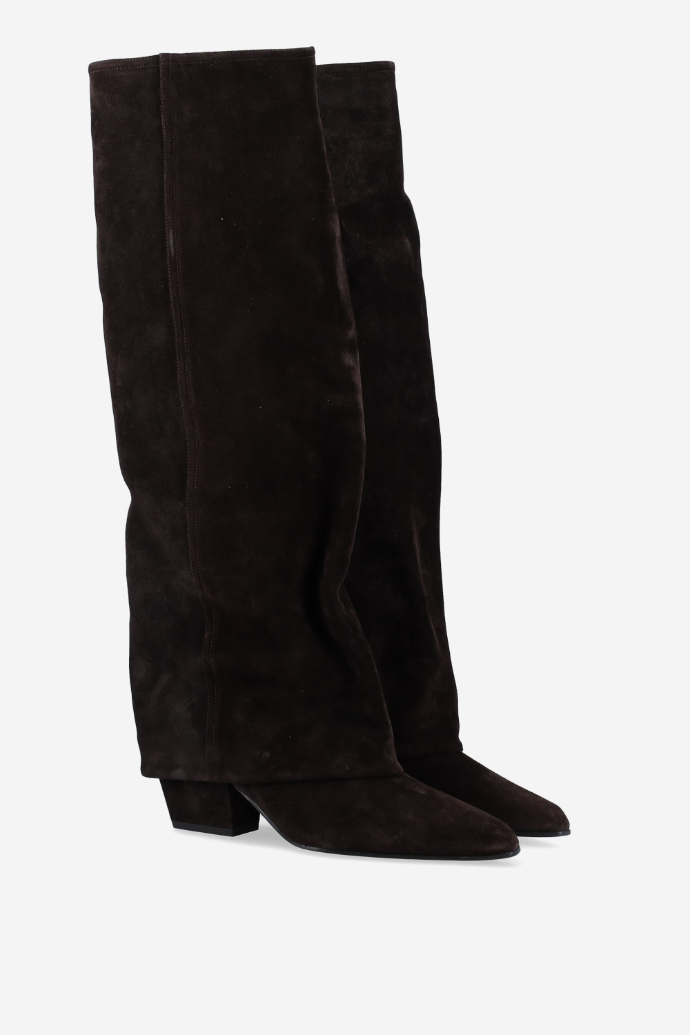 Paris Texas - Jane fold over suede boots