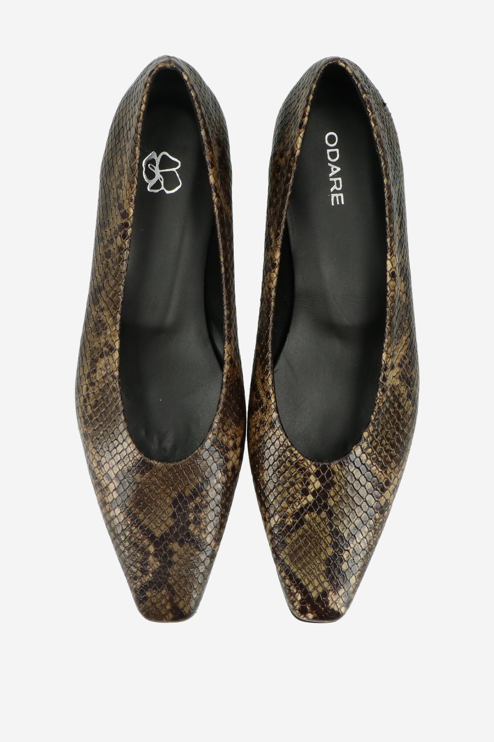 Bilbao pitone leather ballerinas