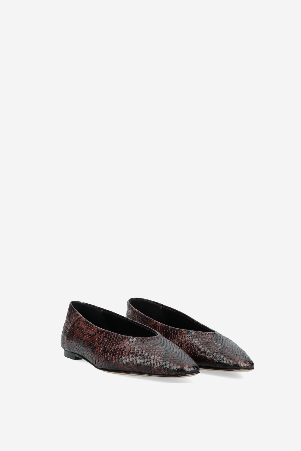 Bilbao pitone leather ballerinas