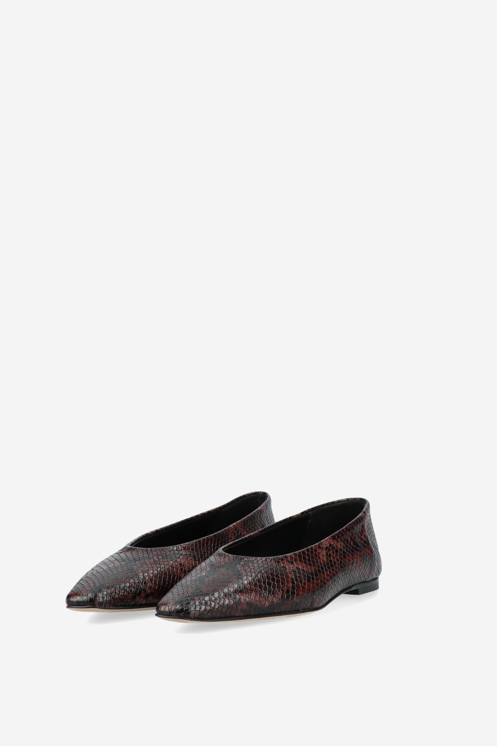 Bilbao pitone leather ballerinas