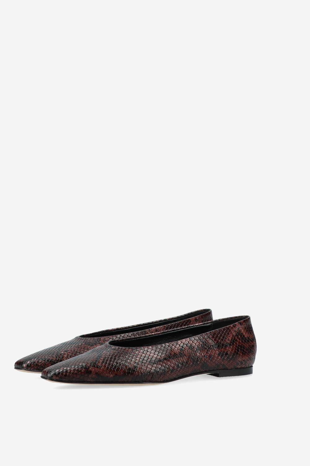 Bilbao pitone leather ballerinas