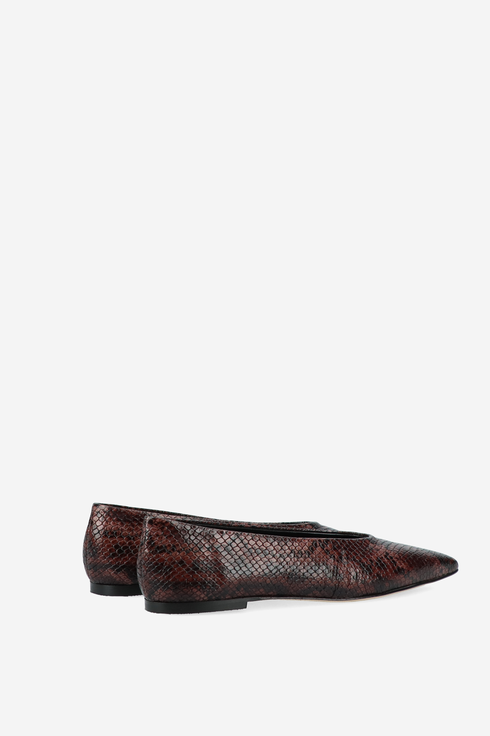 Bilbao pitone leather ballerinas