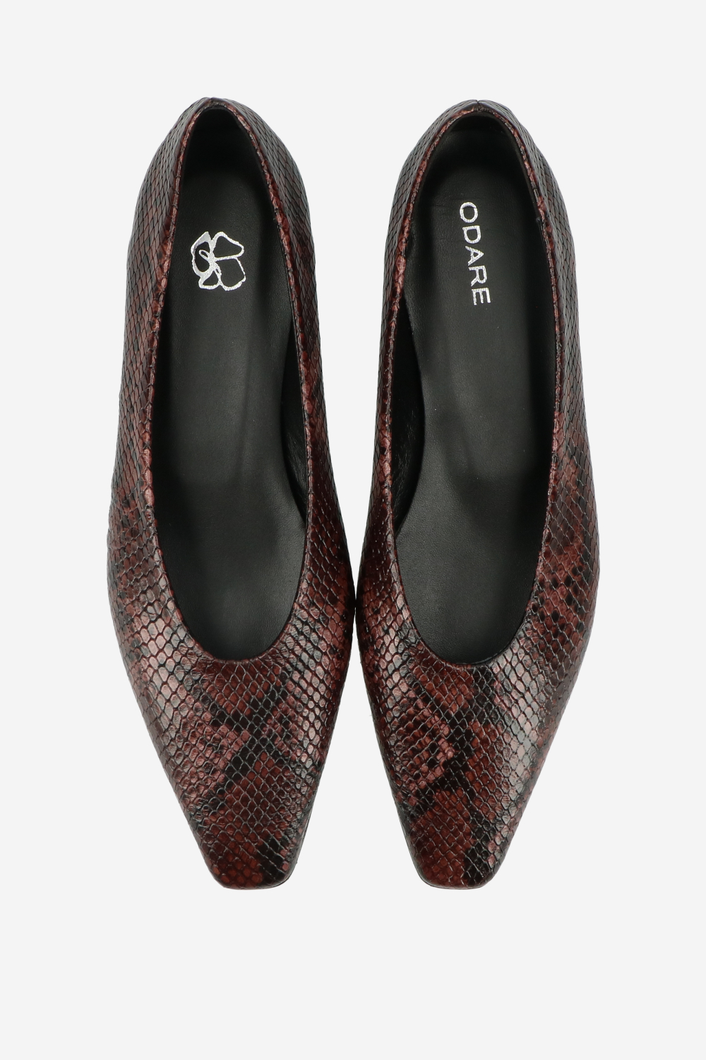 Bilbao pitone leather ballerinas