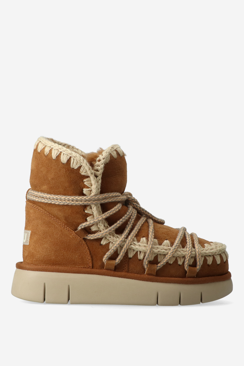Mou - Bounce suede lace boots