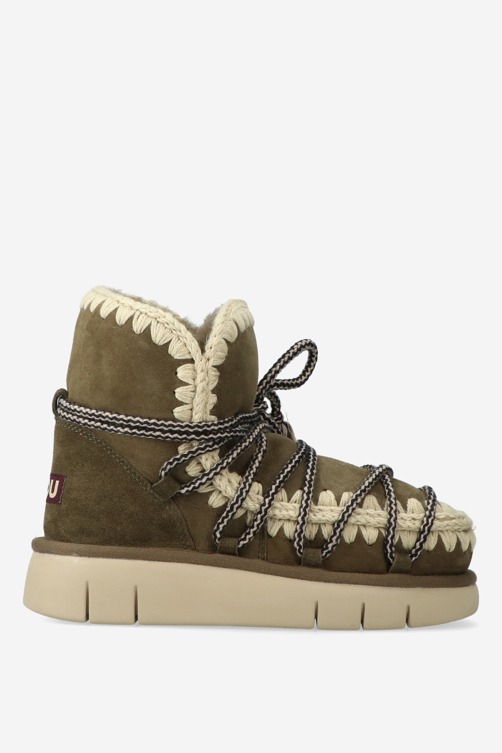 Mou - Bounce suede lace boots