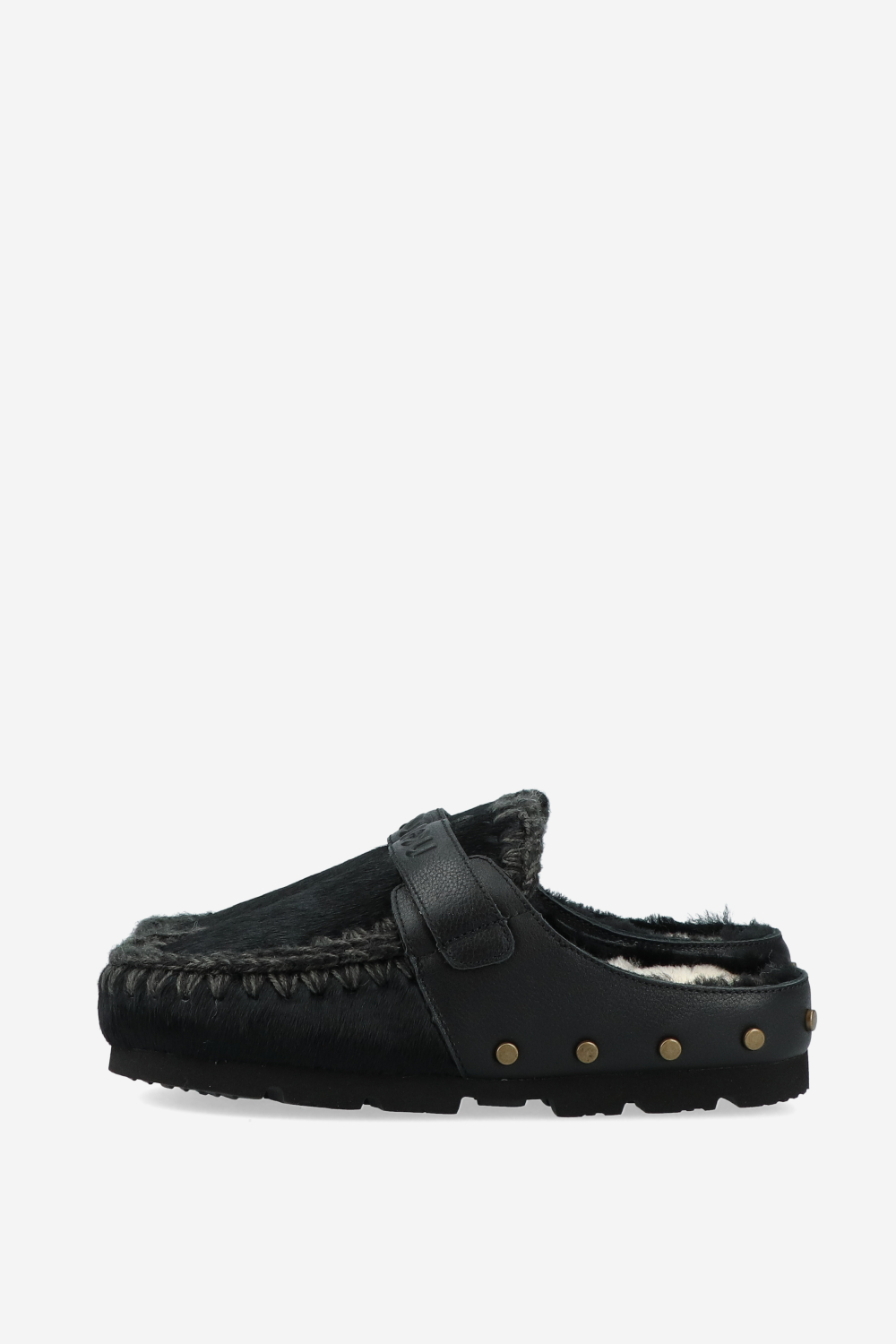 Winter bio ponyskin mules