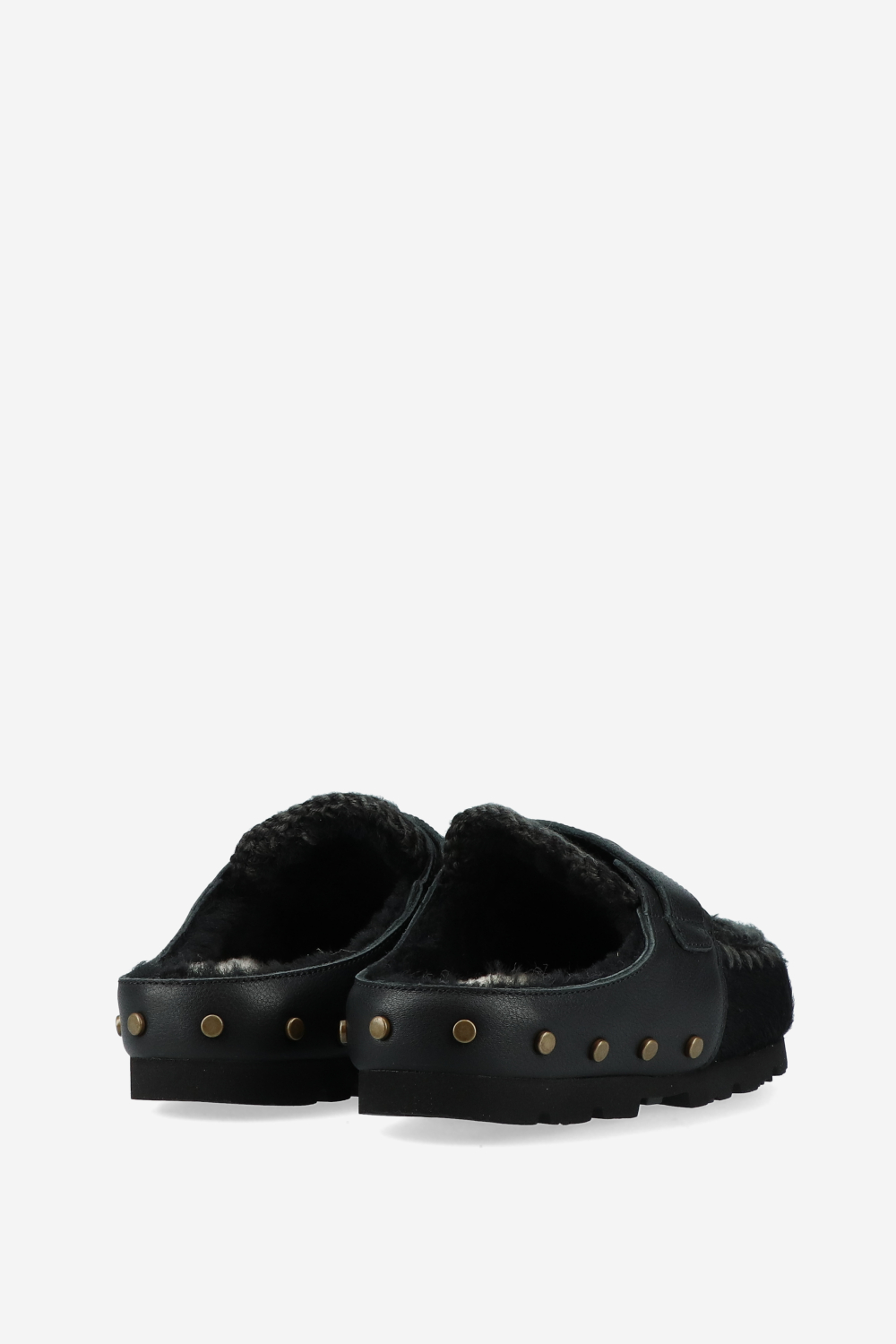 Winter bio ponyskin mules