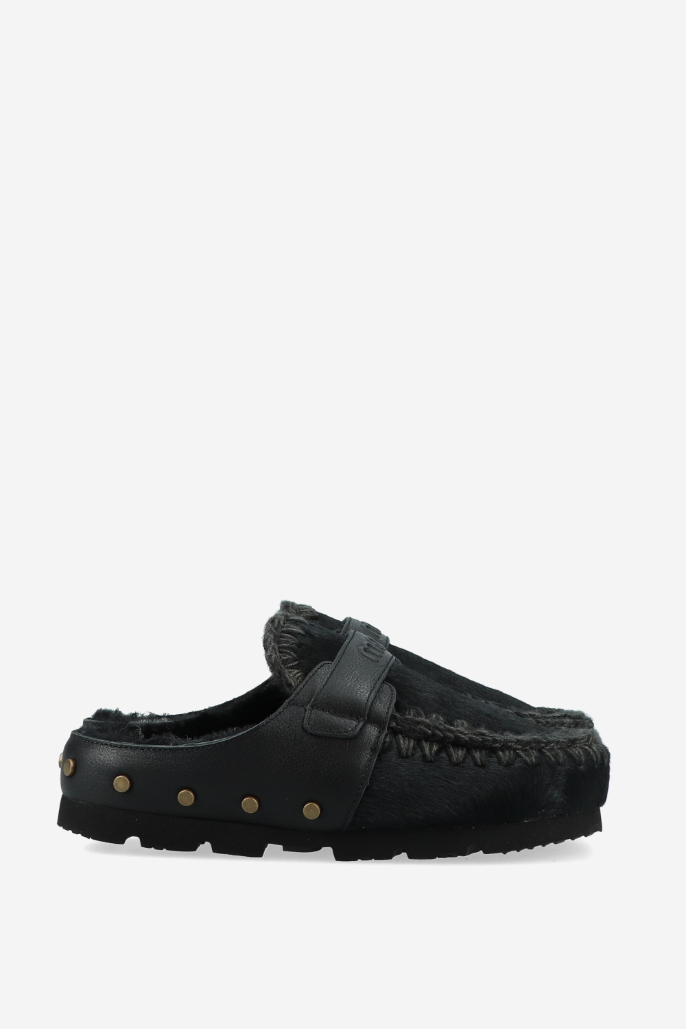 Winter bio ponyskin mules