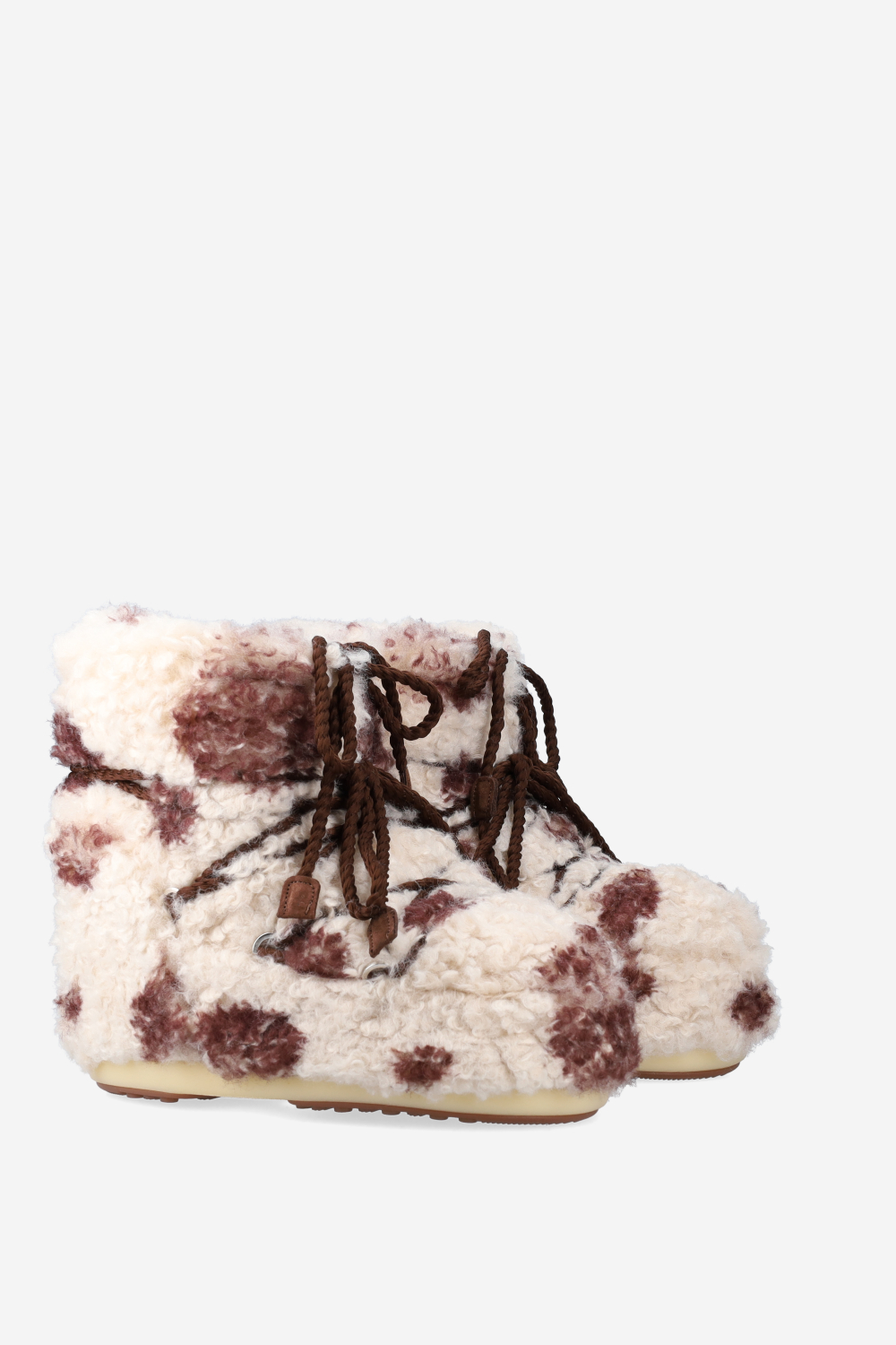 Icon low curly shearling boots
