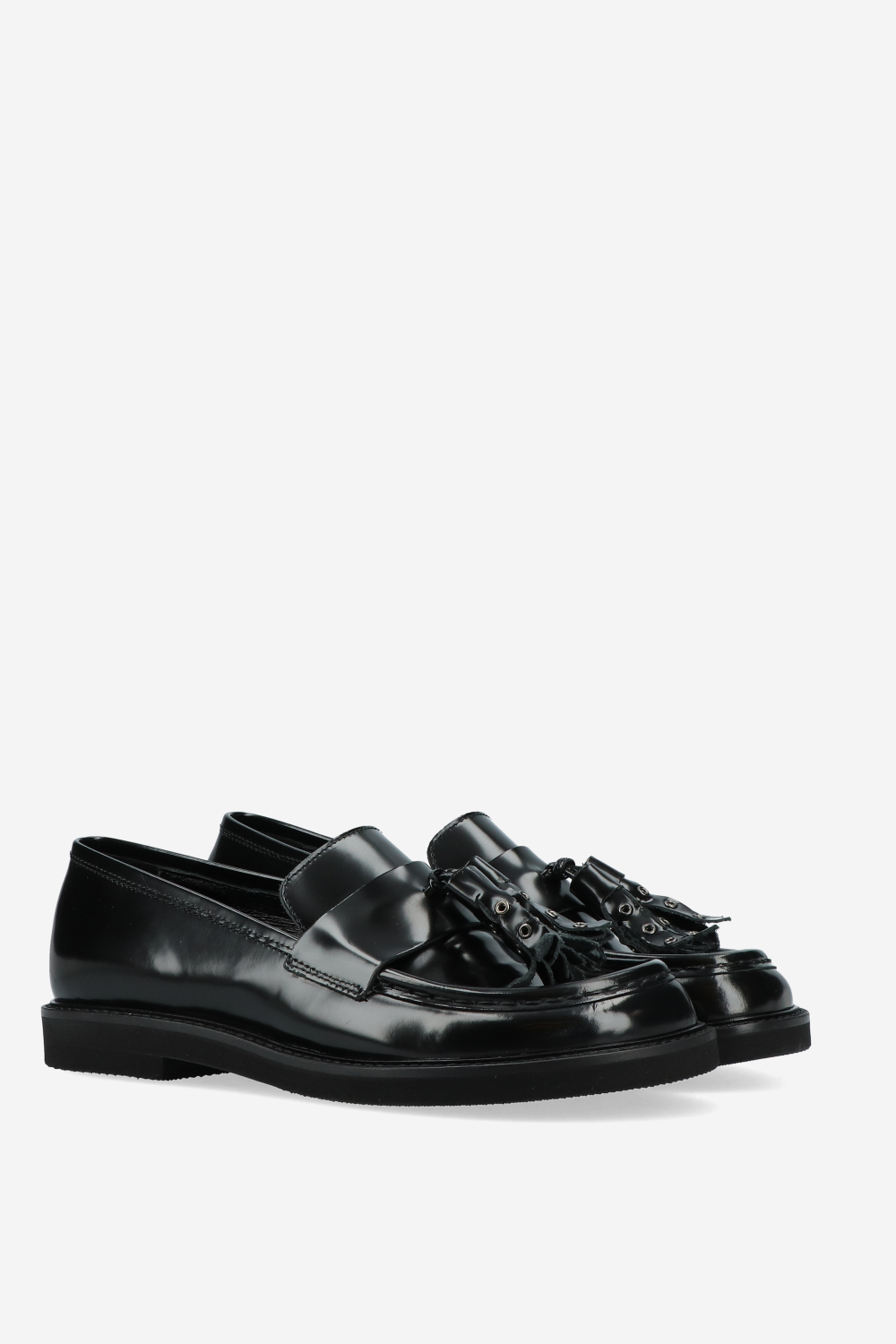 Tassel leather loafers