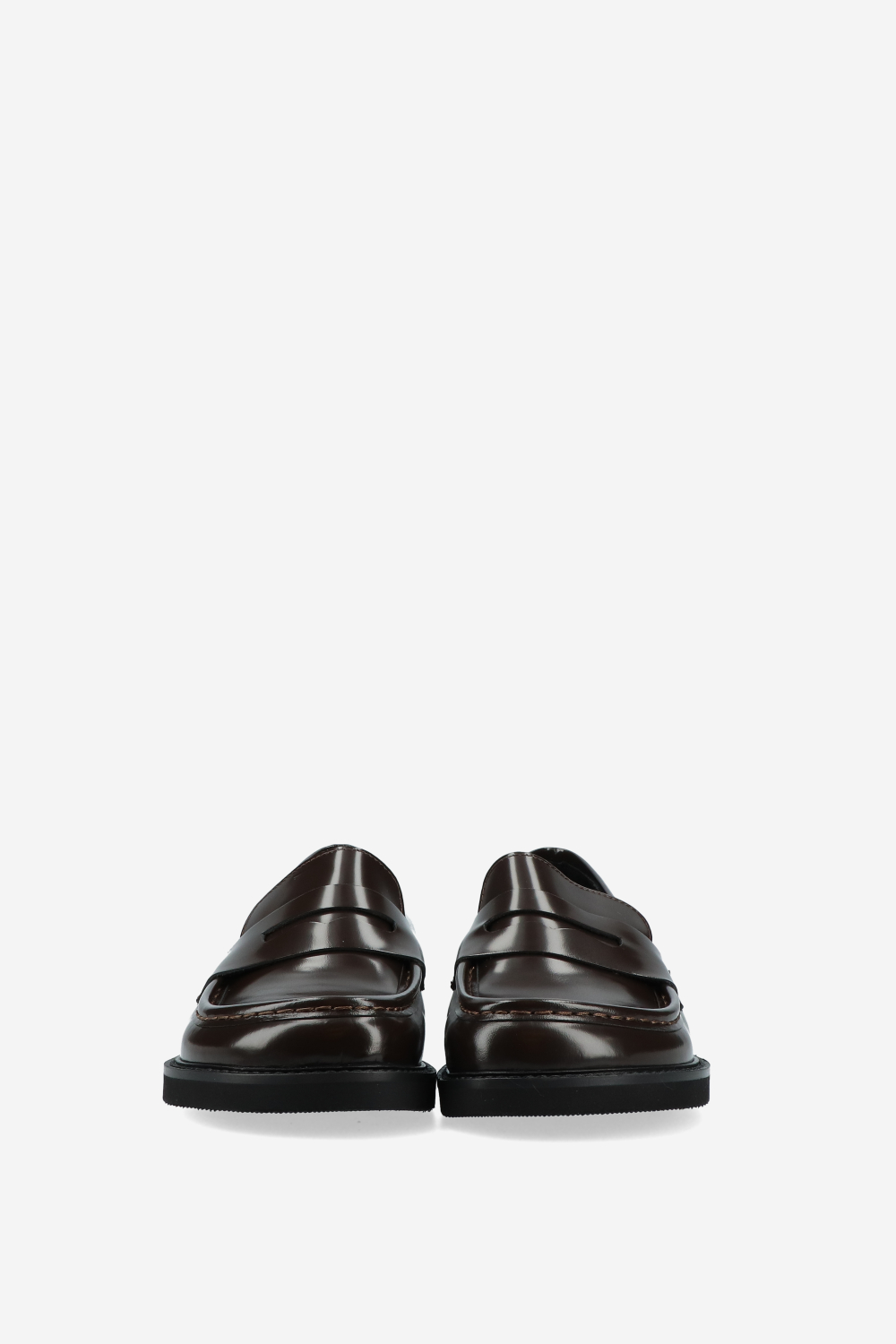 Polished leather loafers