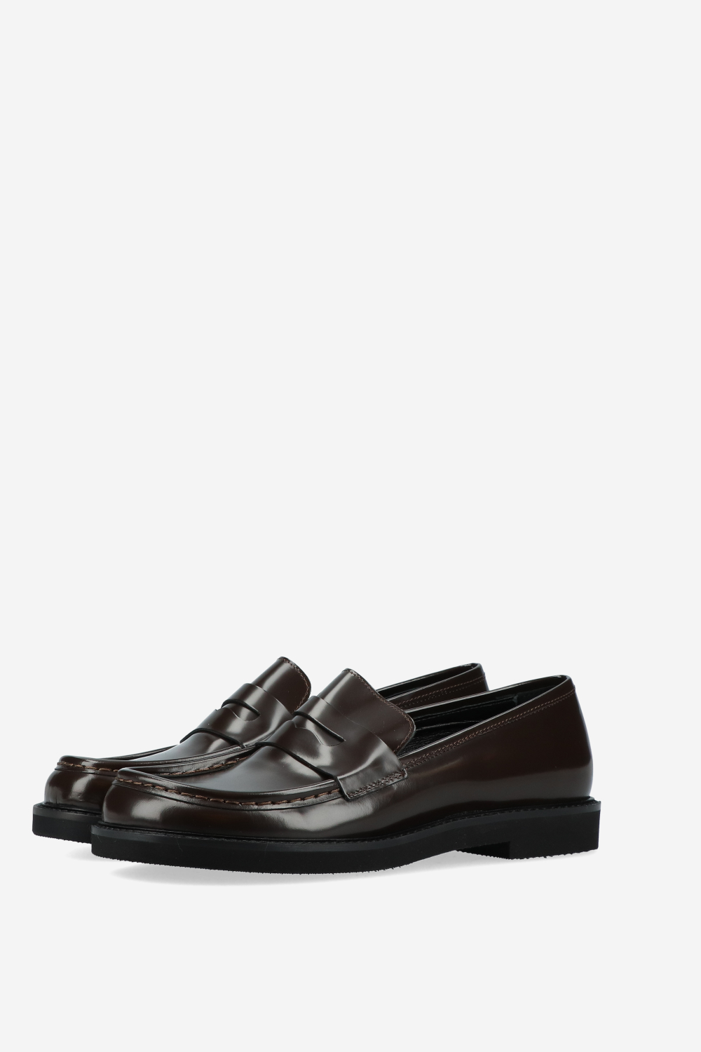 Polished leather loafers