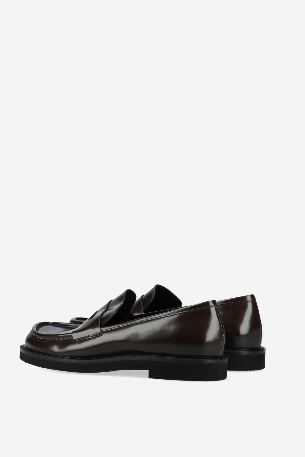 Polished leather loafers
