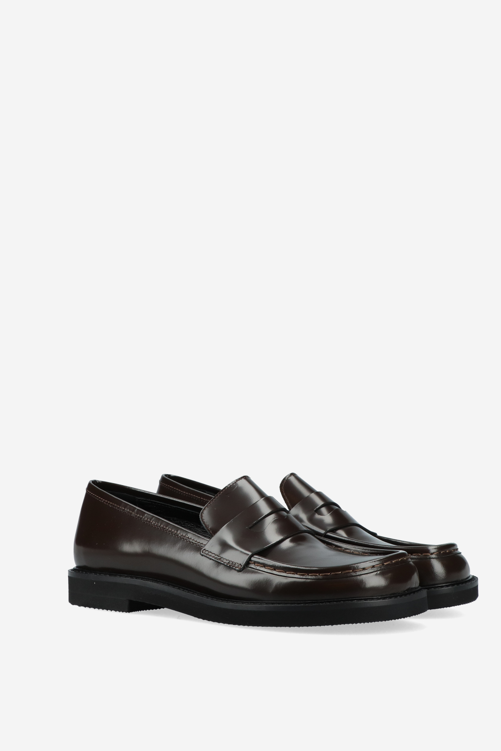 Laura Ricci - Polished leather loafers