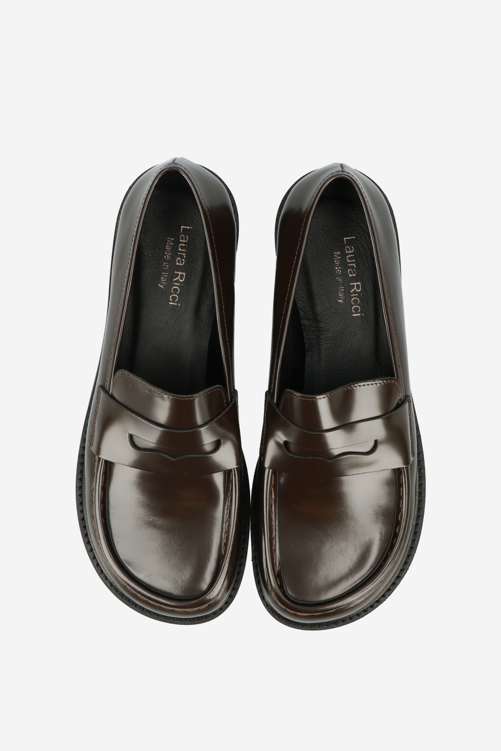 Polished leather loafers