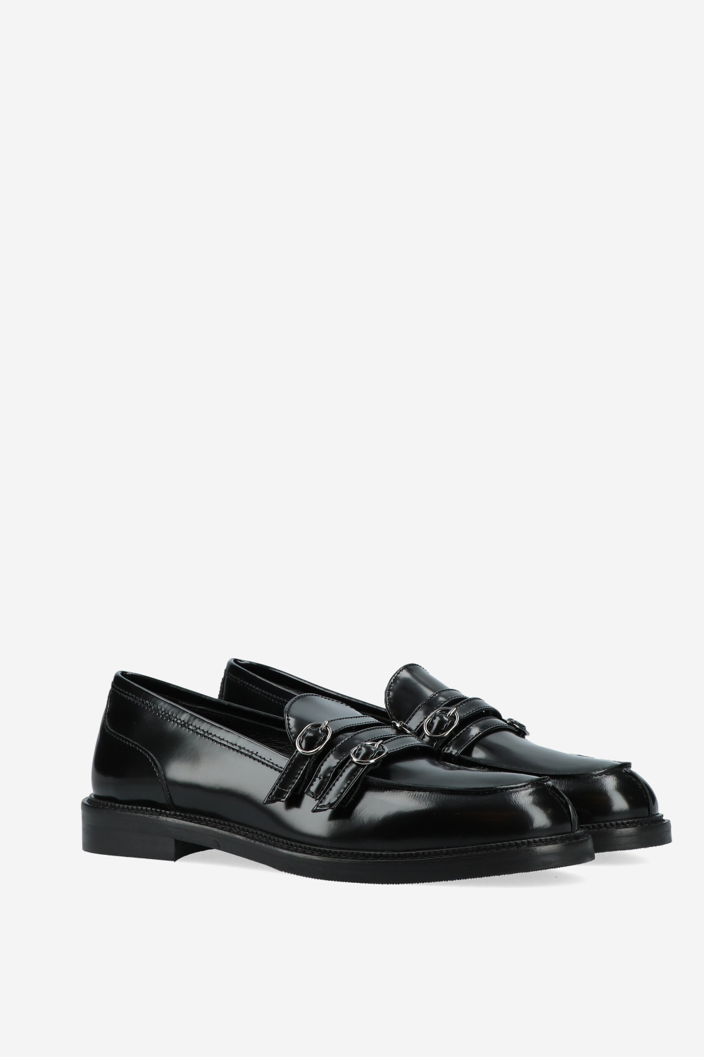 Laura Ricci - Strapped leather loafers