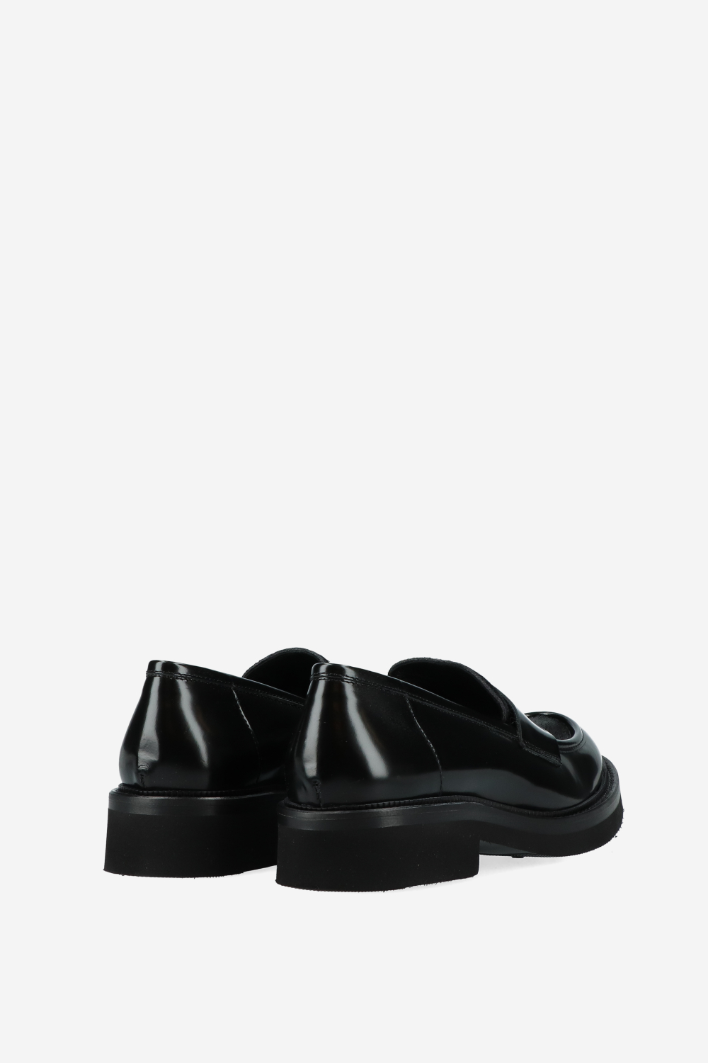 Pony hair leather loafers