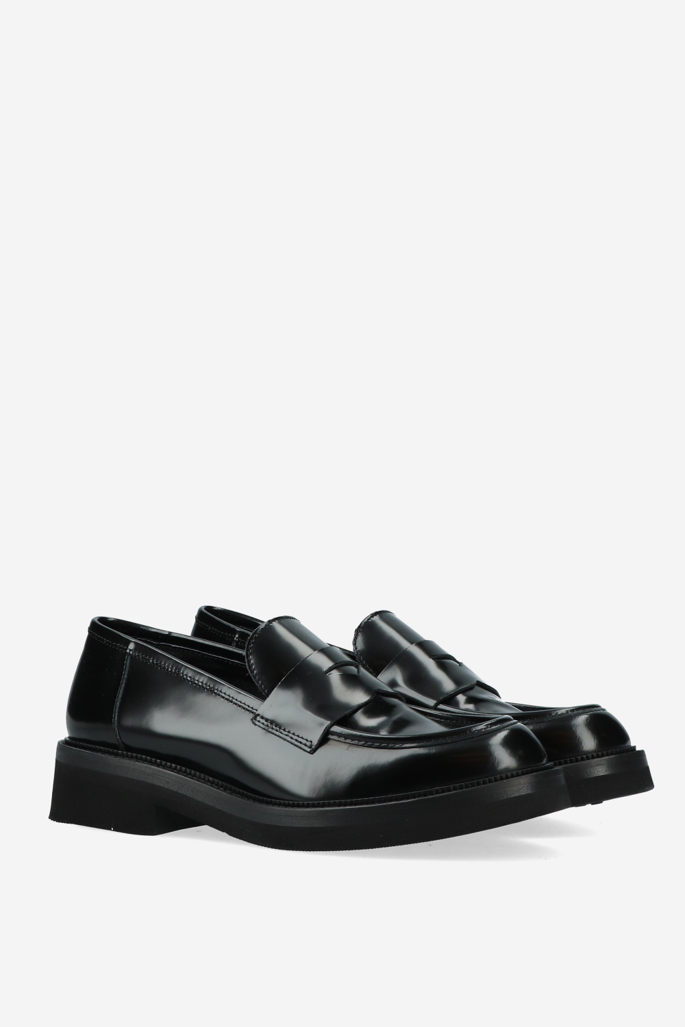 Patent leather loafers