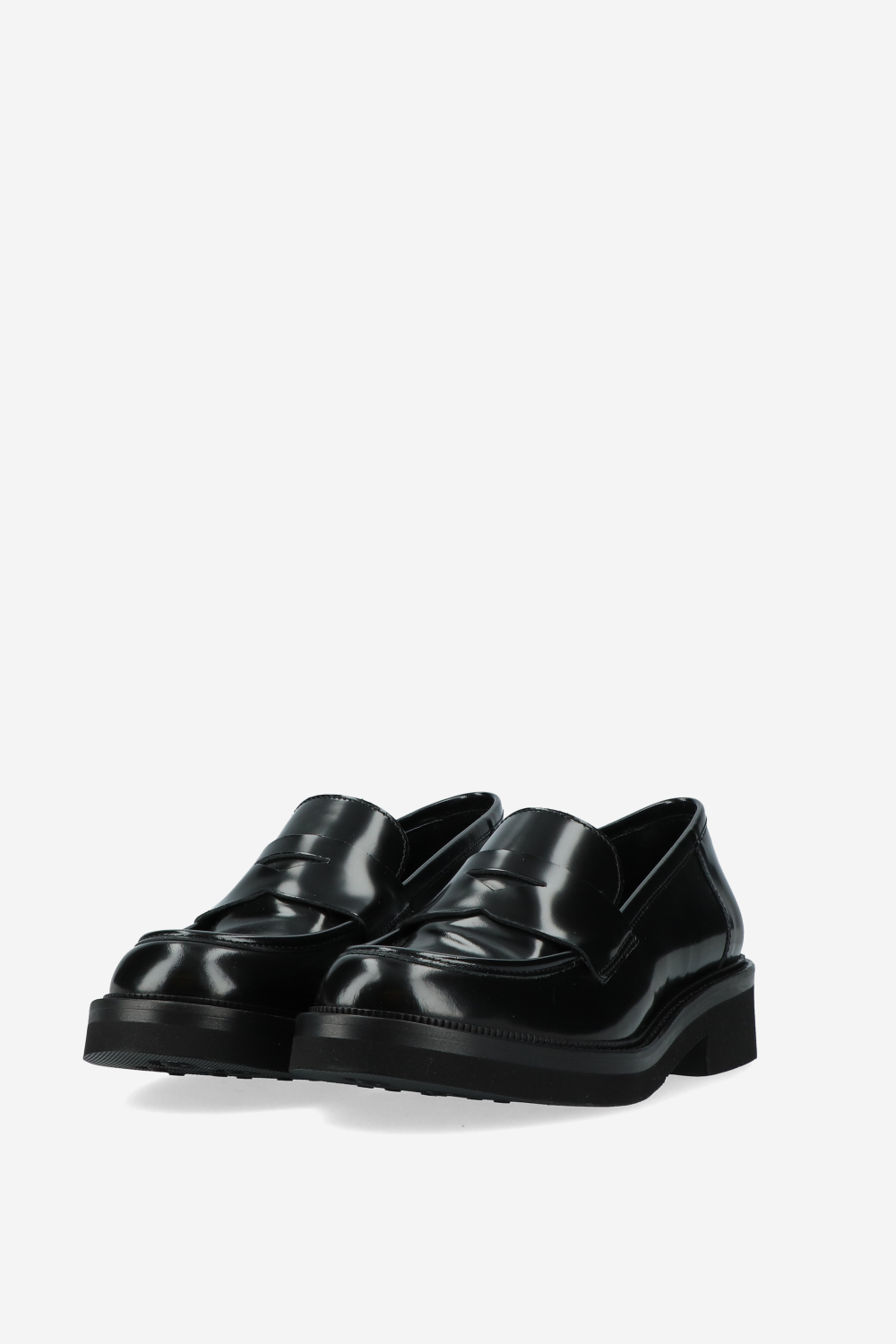 Patent leather loafers