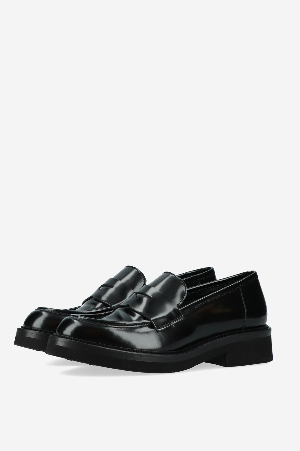 Patent leather loafers