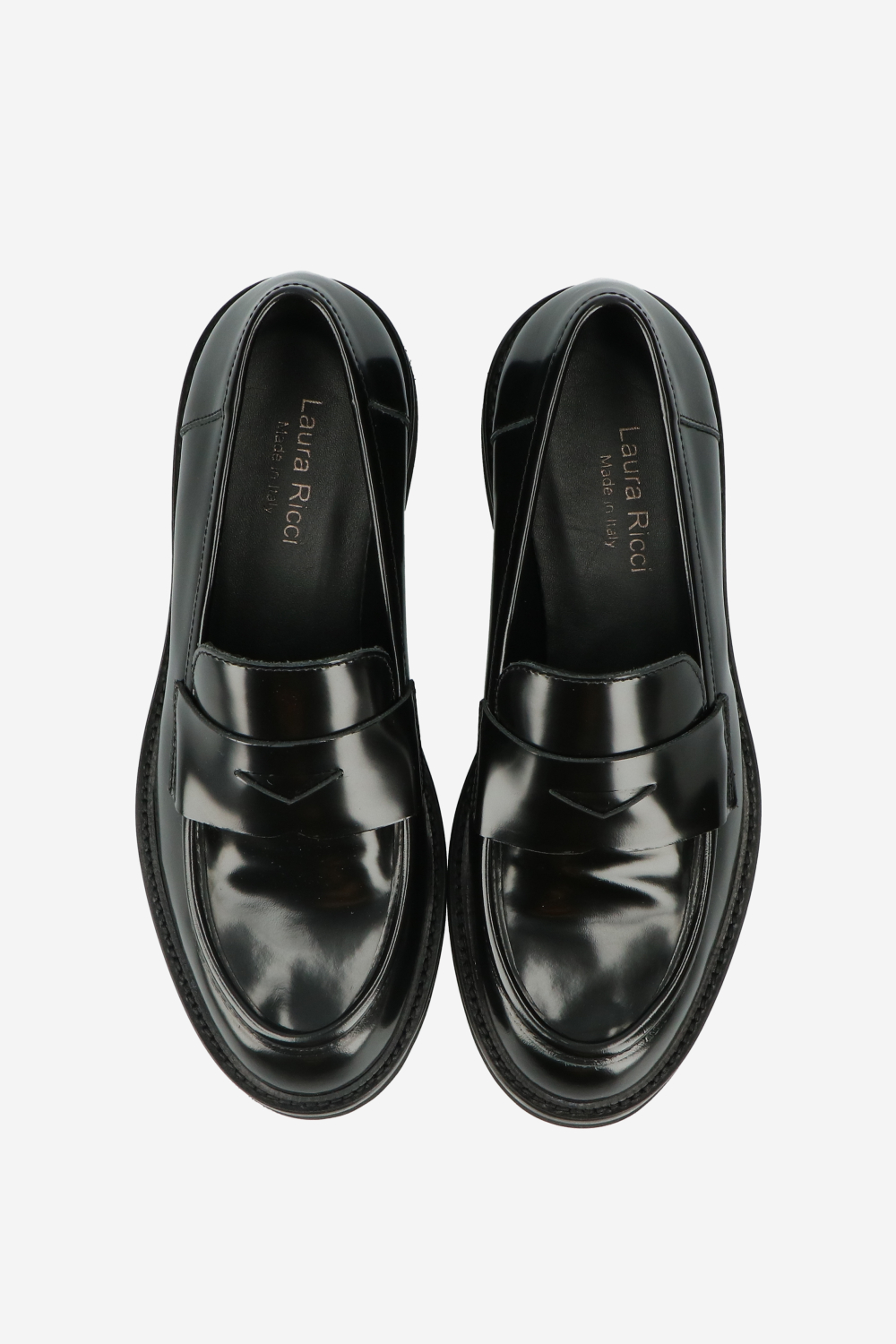 Patent leather loafers