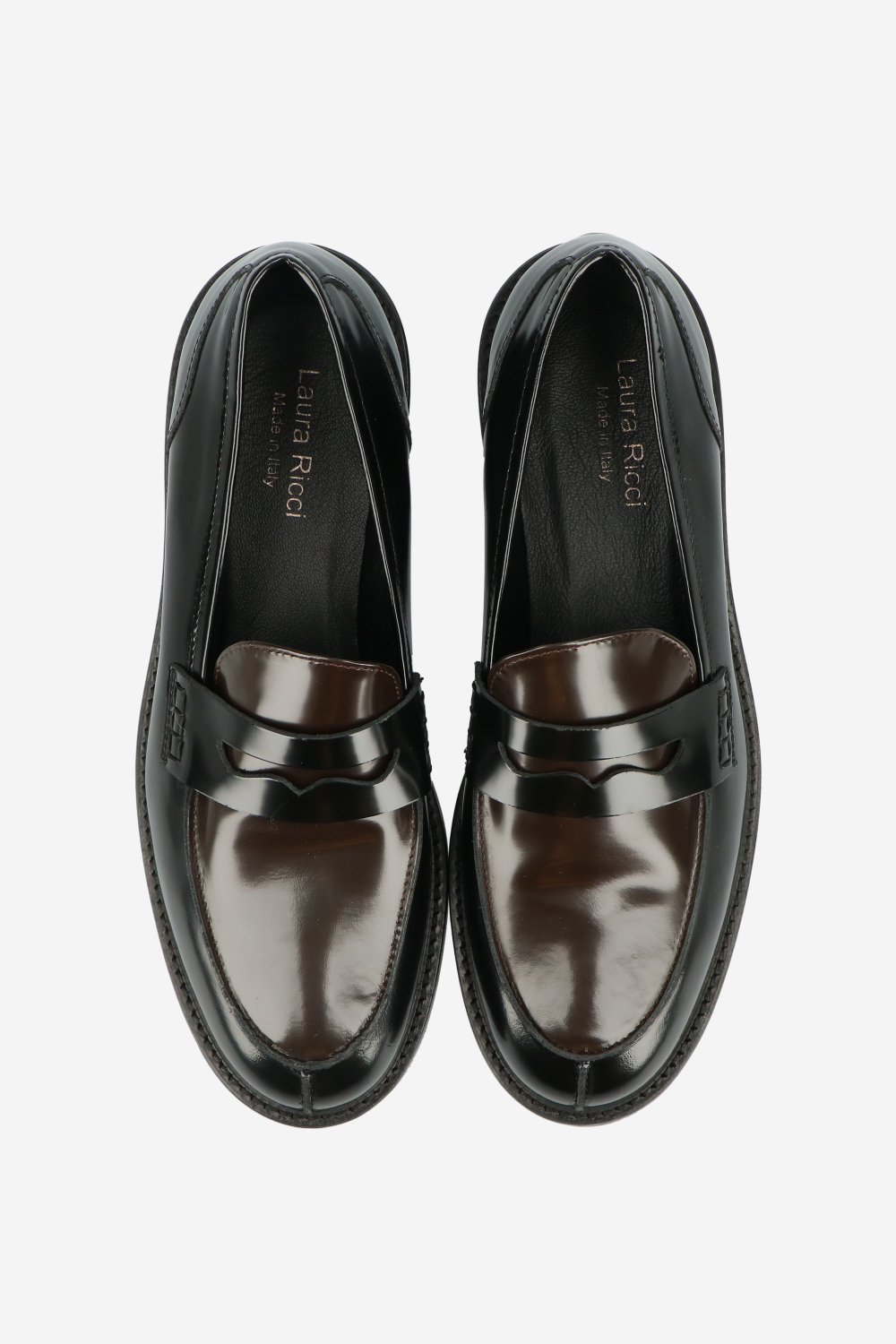 Polished leather loafers