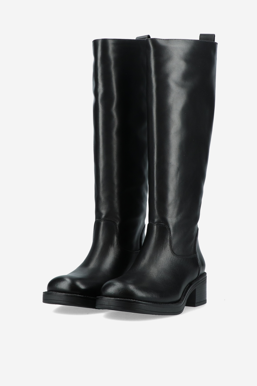 Knee-high leather boots