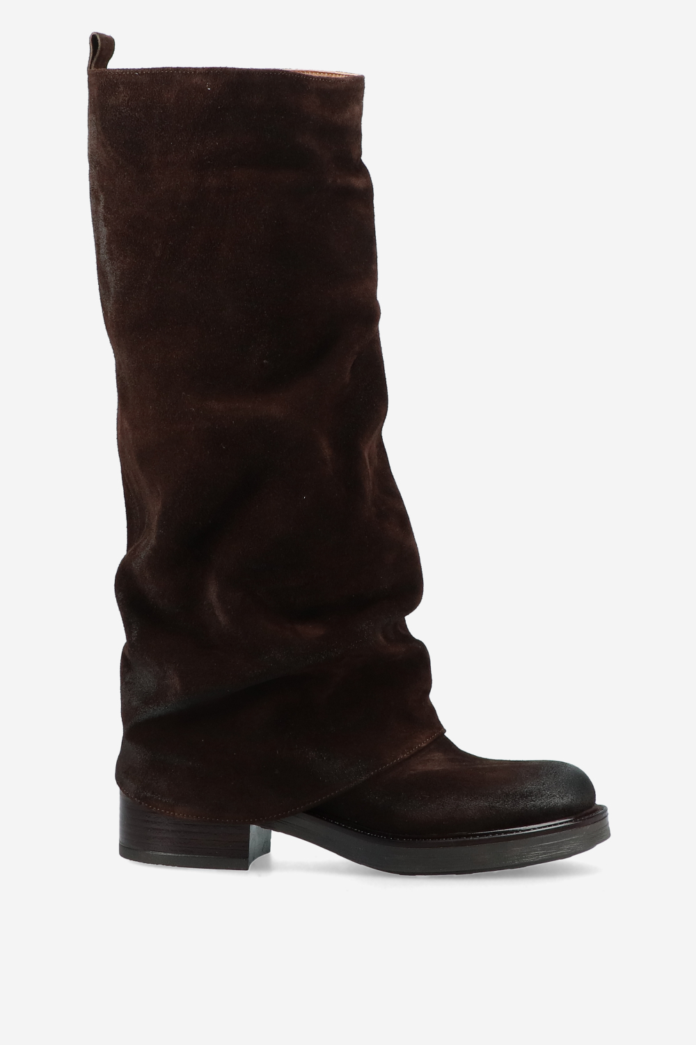 Laura Ricci - Slouchy suede fold-over boots