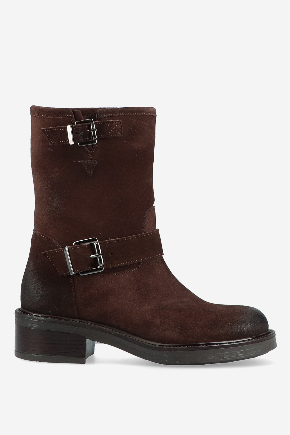 Laura Ricci - Buckled suede ankle boots