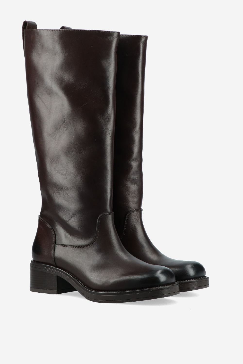 Knee-high leather boots