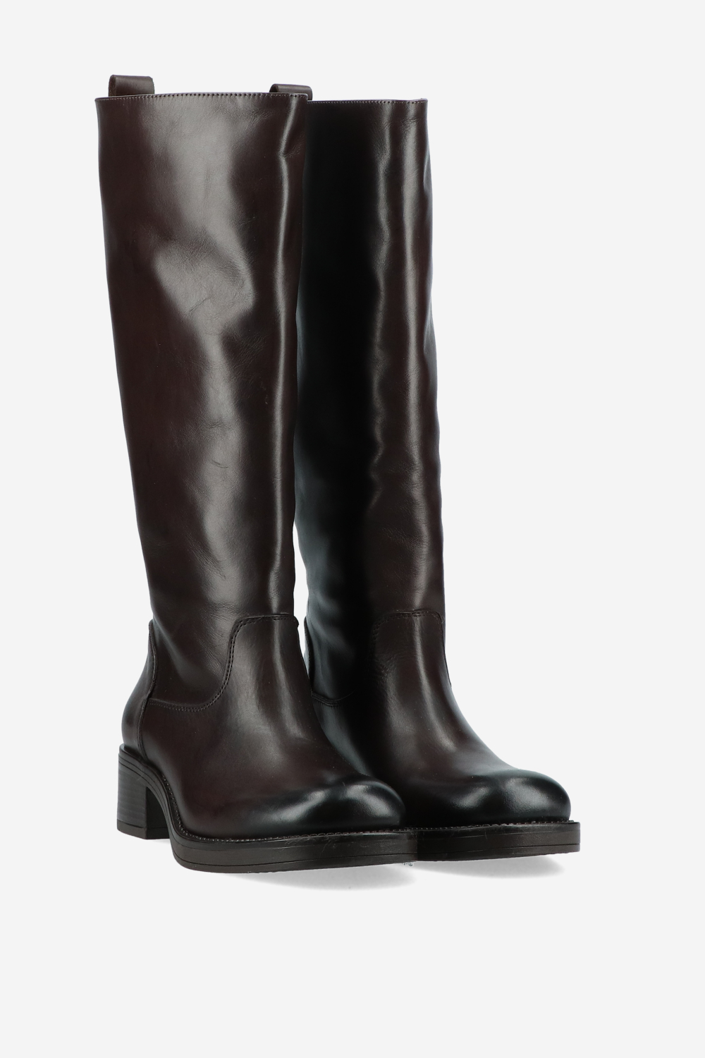 Knee-high leather boots