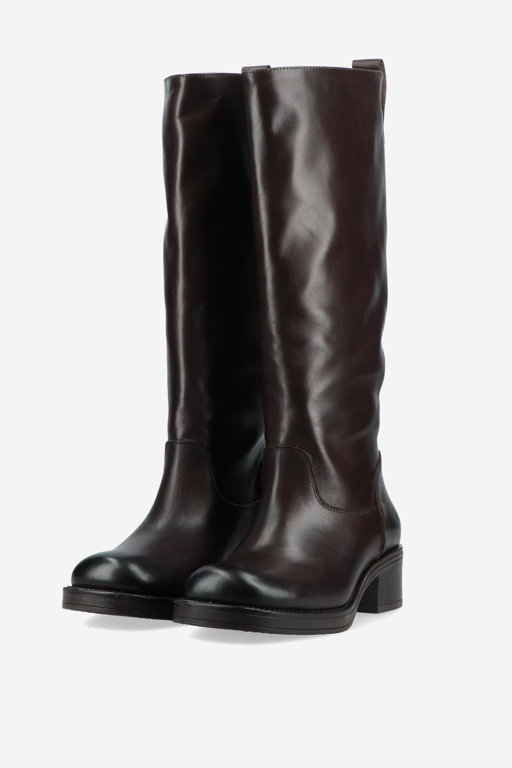 Knee-high leather boots