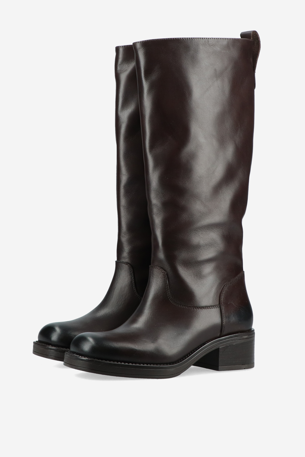 Knee-high leather boots