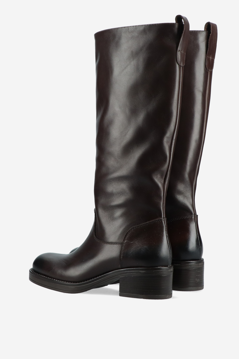 Knee-high leather boots