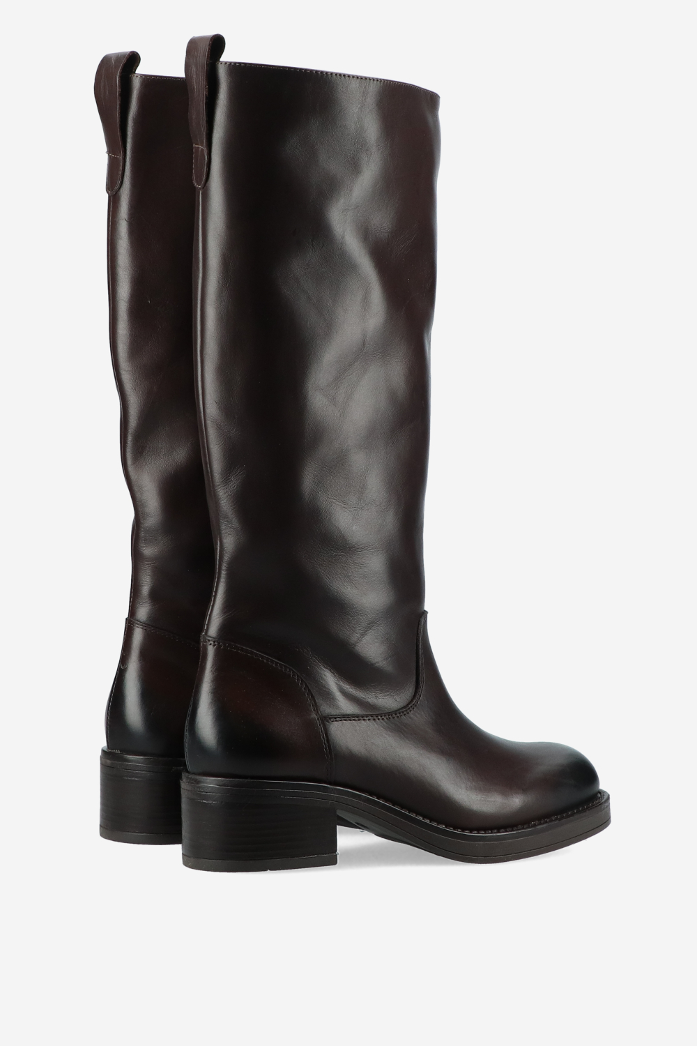 Knee-high leather boots