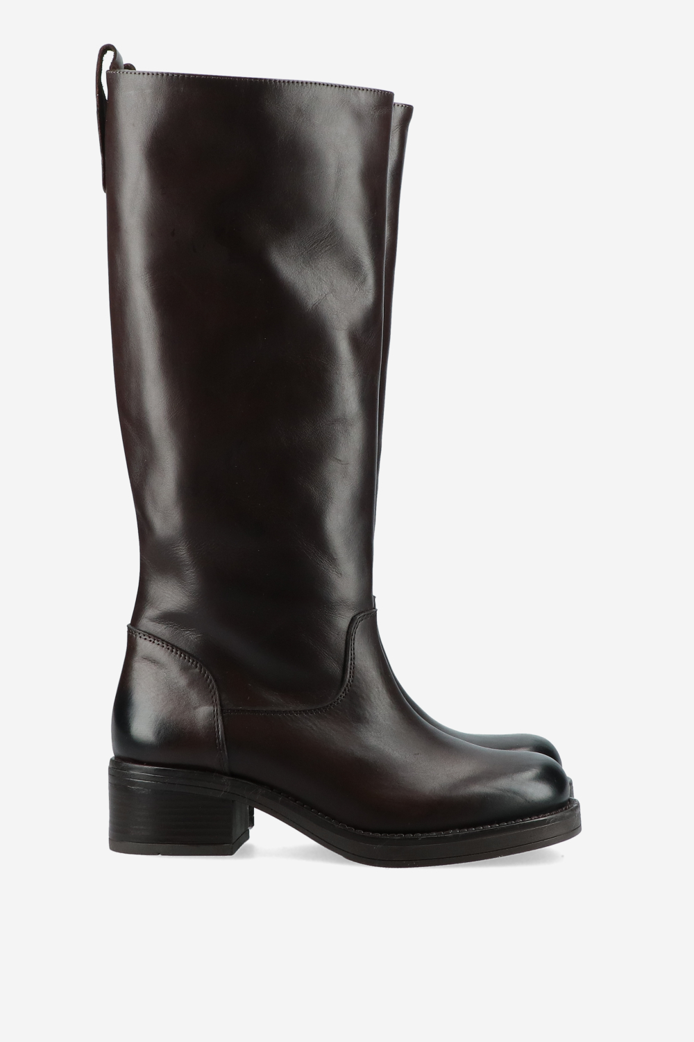 Knee-high leather boots