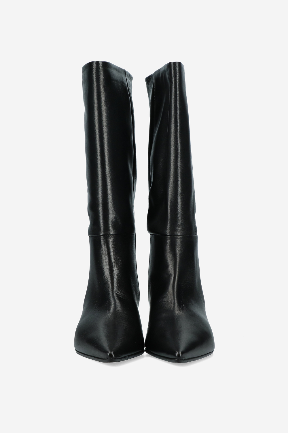Slouchy leather boots