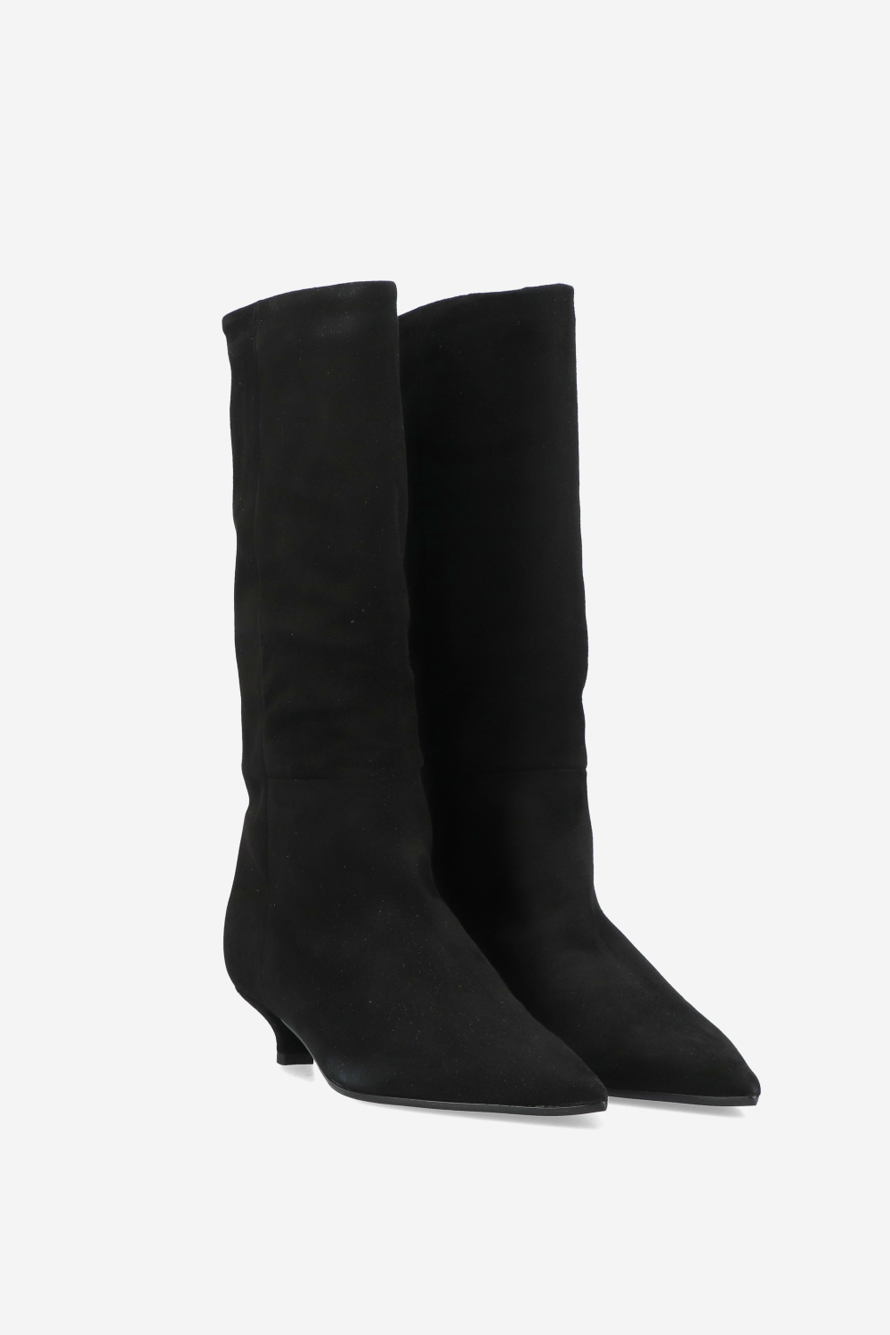 Slouchy suede boots